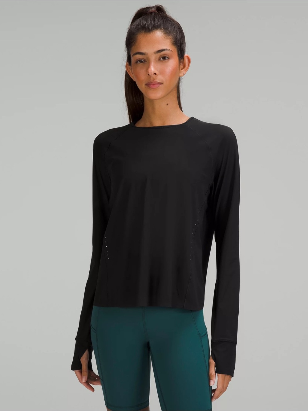 Lululemon Women's Long Sleeve Crewneck Active Top - Black